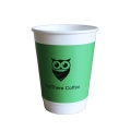 Copos de café biodegradáveis ​​personalizados de 22 onças e 90 mm