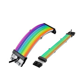 LIAN LI Strimer Plus Extension PSU Cable - RGB, ATX 24PIN/GPU 8PIN, 5V 3PIN SYNC