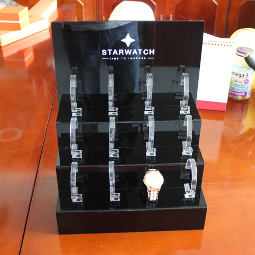 High grate 3 tiers acrylic watch display stand