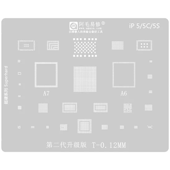 Amaoe Phone Motherboard Repair Tool for iPhone 5/5C/5S BGA Reballing Stencil