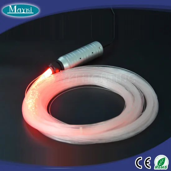 12V DC 6W LED light illuminator with PMMA fiber optic tail for car top roof