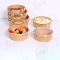 Spaghetti Bowl Restaurant fast food round paper bowl Supplier