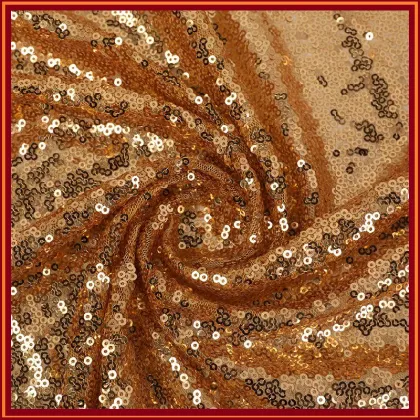 Knitted sequins embroidery