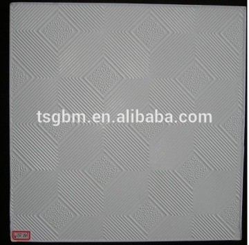 PVC GYPSUM CEILING TILE 600*600*7mm ceiling board, doha PVC laminated pvc gypsum ceiling tile
