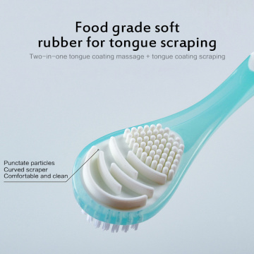 Double Sided Soft Tongue Brush Portable Cleaning The Surface Of Tongue Oral Cleaning Brushes Tongue Scraper Cleaner Dropship