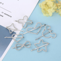 Korean fashion metal rhinestone hair bobby pins