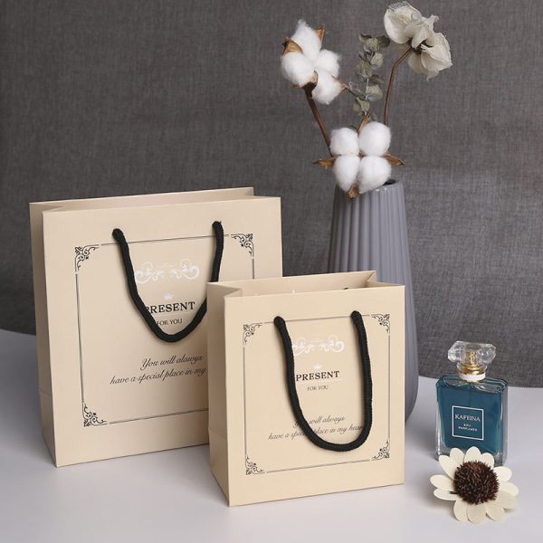 Custom Logo Shopping Kraft Bags with 1 moq
