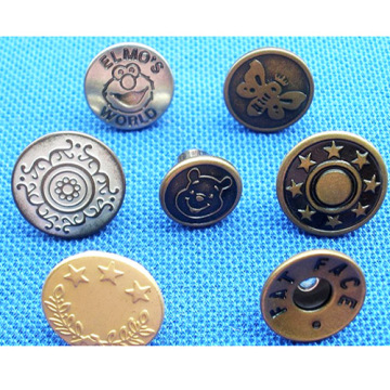 Metal Button with Available Designs
