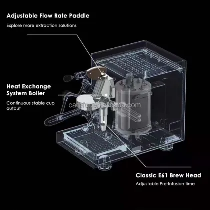 Commercial Espresso Coffee Maker - 15 Bar Manual Espresso Machine