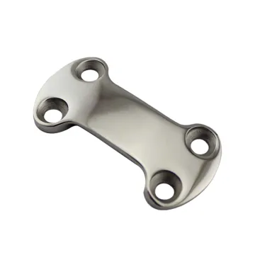 Stainless steel mirror polished fixed plate fixed buckle zinc buckle press plate webbing press buckle