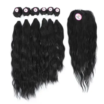 X-TRESS SPOT Full Head/Pack With Lace Front Closure Natural Wave Synthetic Hair Extension Fantastic Ombre Color Fiber Hair Weft