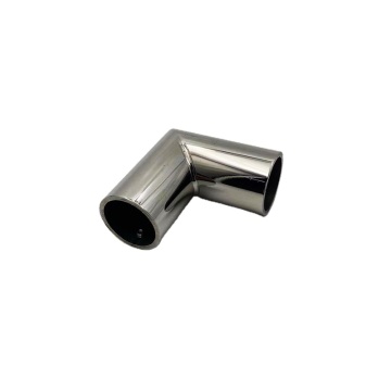 GUIDA 561029 SS304 Chrome 90 Degree Tube Pipe Hardware Fittings for Shower Room Enclosure