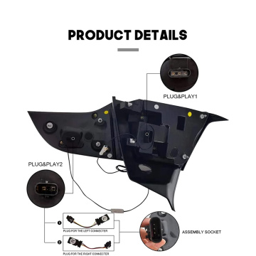 Luzes traseiras de Hcmotionz para Tesla Modelo 3 Modelo Y 2017-2021