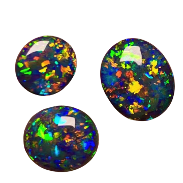 Gioielli a forma di pera ovale nera etiope naturale