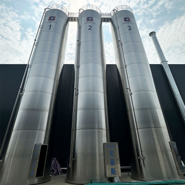 Bahan baku tahan cuaca silo penyimpanan luar ruangan