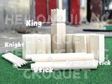 WOODEN GARDEN GAME-KUBB