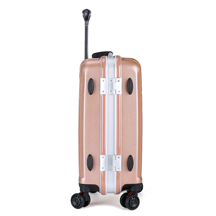 Aluminum frame hard ABS shell luggage11