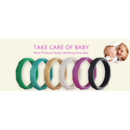 Silicone baby chew teeth bracelet bluk