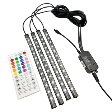 Waterproof Color Changing LED Light Strip for Car Interior with Remote Control