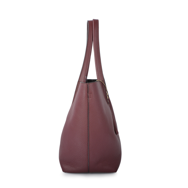 Large capacity burgundy picture mother shoulder bag