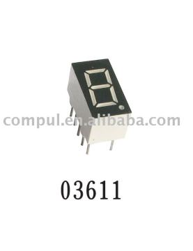0.36 Inch 7 Segment LED Display with Low Power Consumption