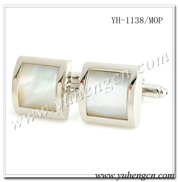 YH-1138/MOP Elegant Mens Square MOP Jewelry Cufflinks