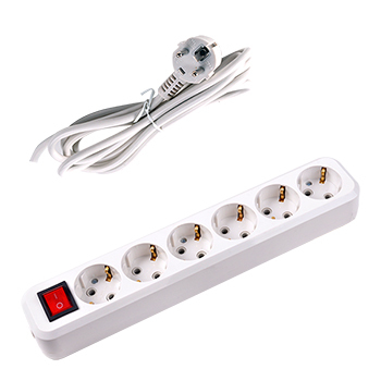 6 gang power multiple outlets
