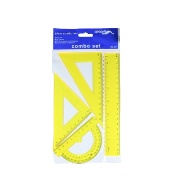 Flexible Plastic Straight Ruler Set Made from High Quality PS Material