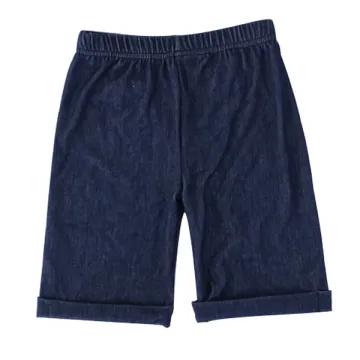 Waistband Wholesale Children`s Soft Denim Capri
