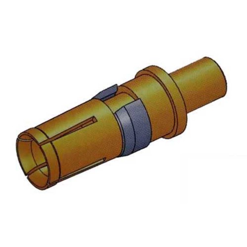 Female Coaxial D-Sub Connector Power Contact Straight