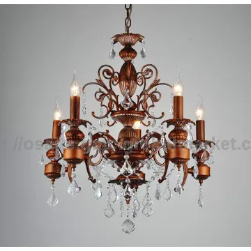 E14 led changeable crystal chandelier bamboo chandelier
