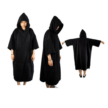 Microfiber Quick Dry Surf Poncho with Embroidered Logo Hooded Board Towel