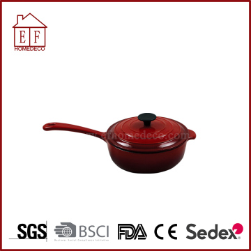 Red Cast Iron Casserole With Handle