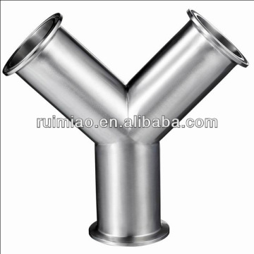 pipe fittings, sanitary stainless steel butt weld y-type tee
