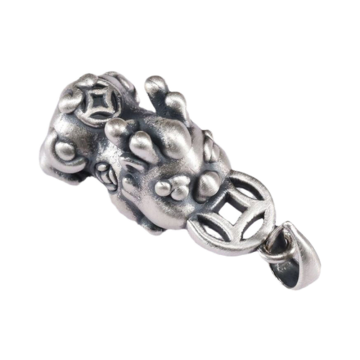 Fortune in argento d'argento 3d da 925 piedi in argento pixiu perla bracciale