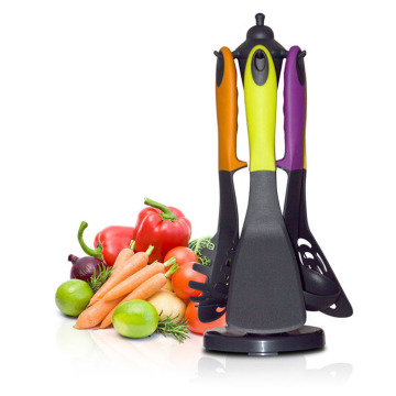 7 pezzi Set utensili da cucina in nylon antiaderente