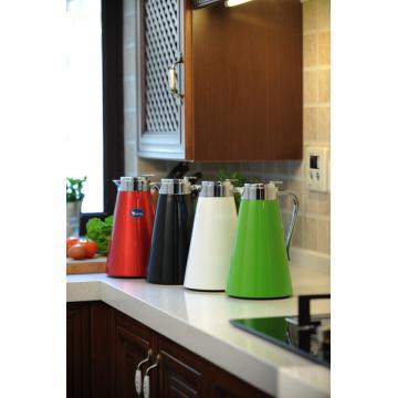 color painted glass liner coffee pot