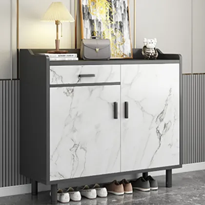 Modern Wooden Shoe Rack Shelf for Living Room Storage