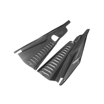Dry Glossy Carbon Fiber Engine Compartment Covers and Underscreen Shield Set for Ferrari 458 Italia 2011-2016