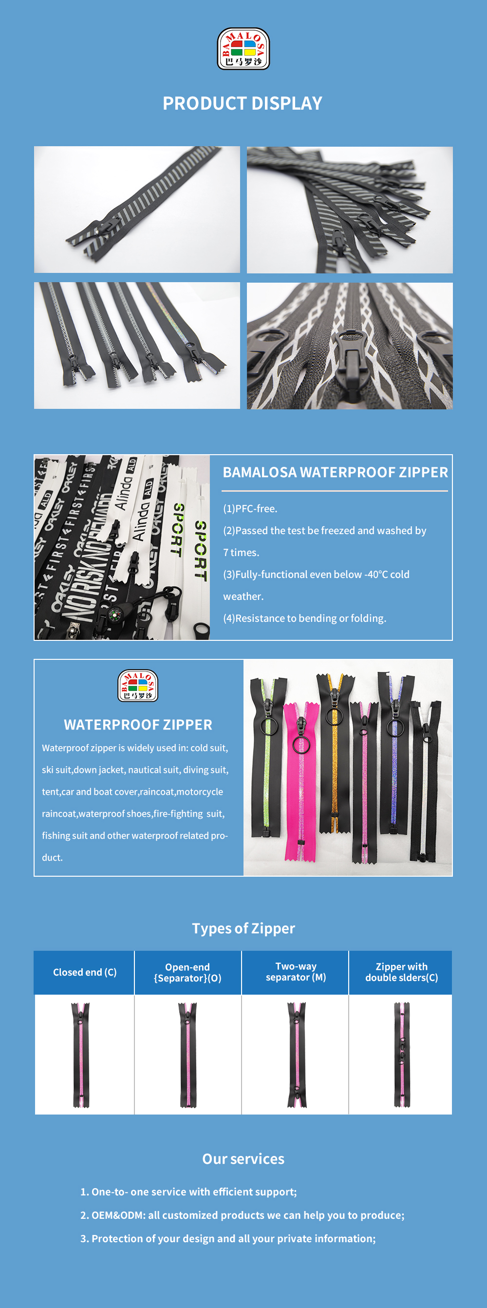 Waterproof Zipper Instruction