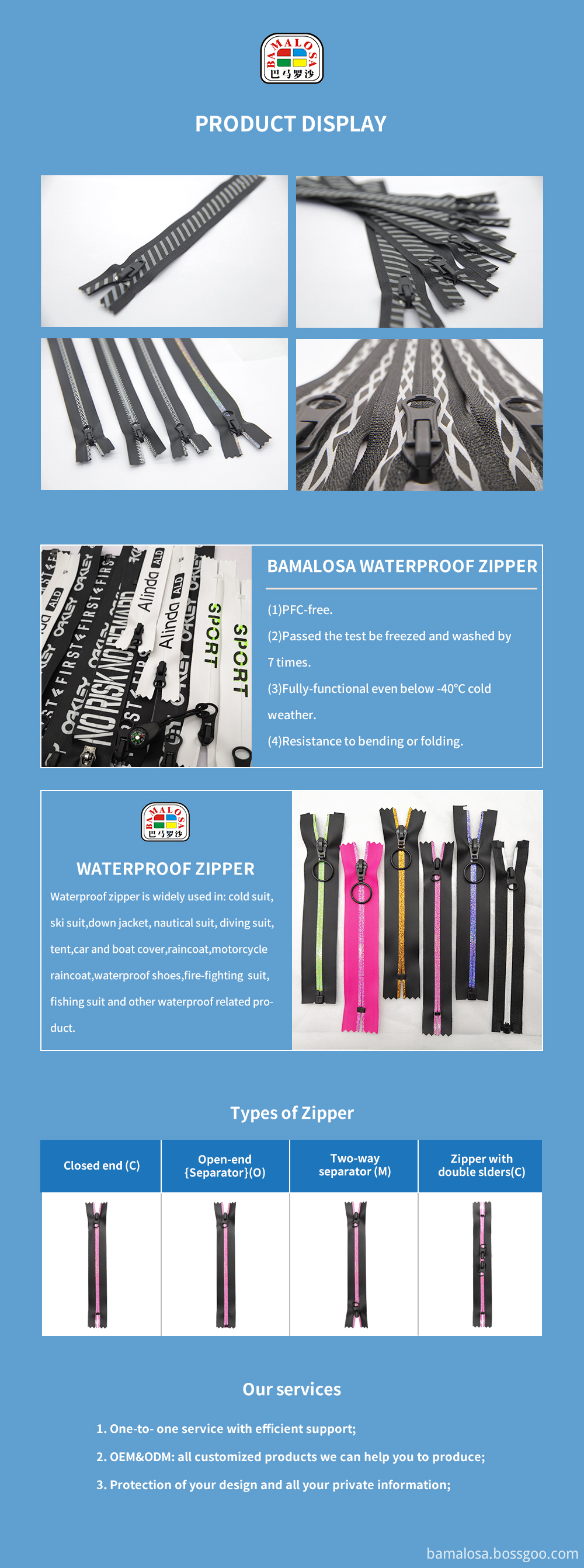 Waterproof Zipper Instruction