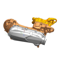 Aluminum die casting motorcycle part box component