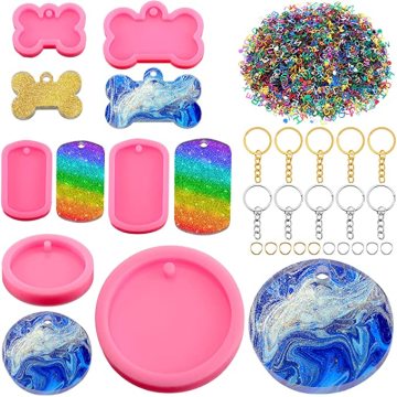 Kustom Resin Dog Tag Food Grade Silicone Cetakan