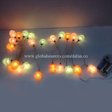 LED egg string light, warm white LED