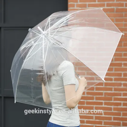 LX0002 Ningbo Lanxing POE Transparent Environmental protection umbrella