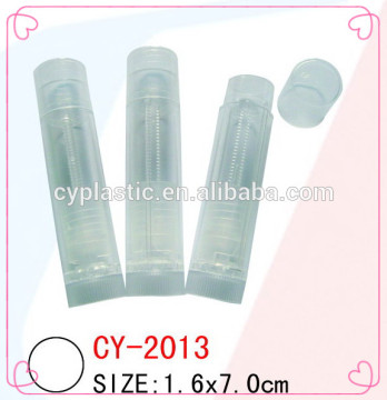 Full transparent ABS material lip balm tube Model CY-2013 cosmetic packaging factory