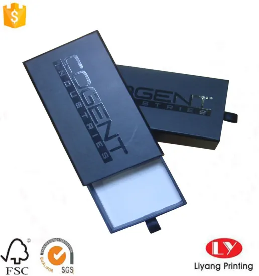 Luxury Black Cell phone Packaging Cardboard Box