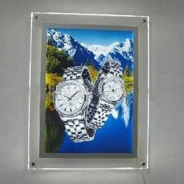 Wall-mounted LED frames, mounted on the wall by screws with LED lights