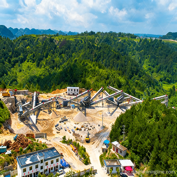 Высокаэфектыўная сістэма драбнення вапняка на 1000 TPH