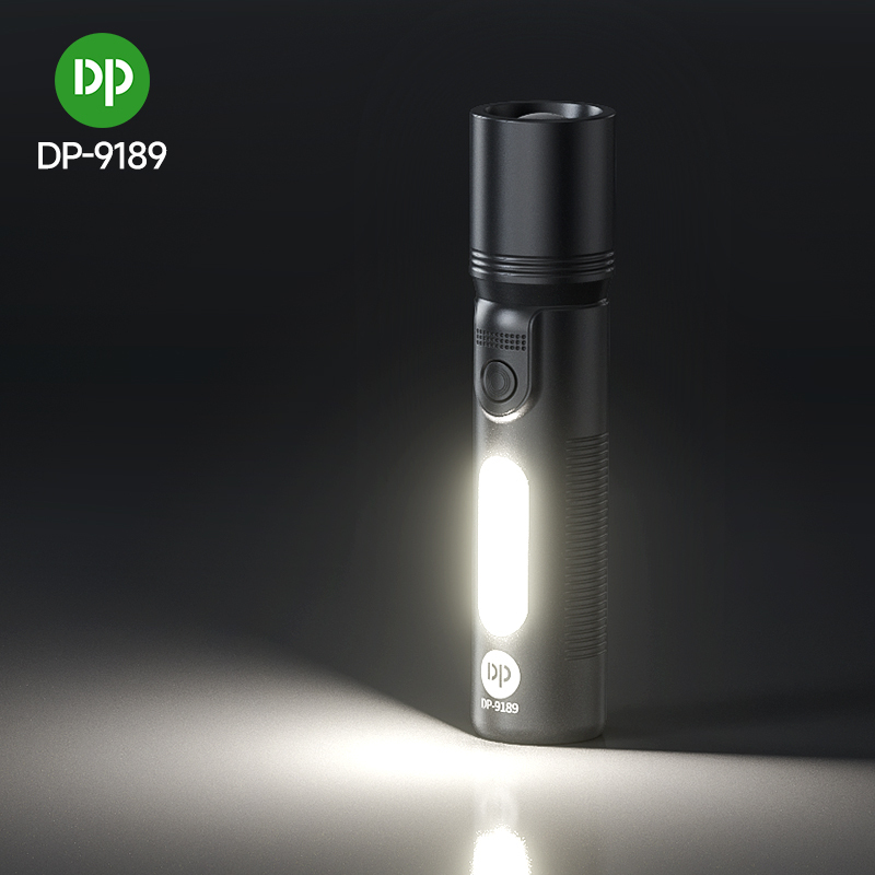 2-in-1 Mini Rechargeable Flashlight COB Type-C